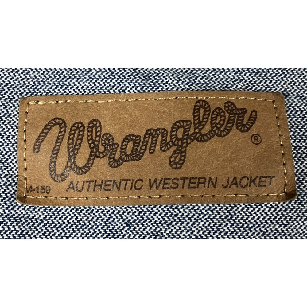 Wrangler Vest Mens XXL Blue Denim Western Button Front Pockets 1074130PW - Picture 3 of 8